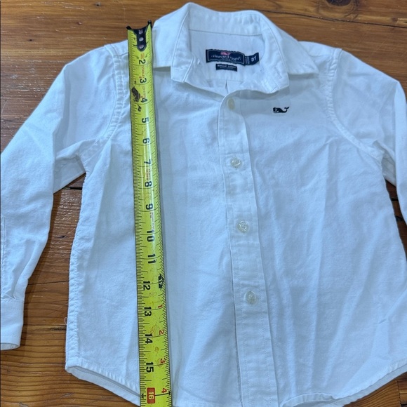 Vineyard Vines Kids Classic White Button-Down Collar Preppy Shirt Size 3T - Picture 5 of 9